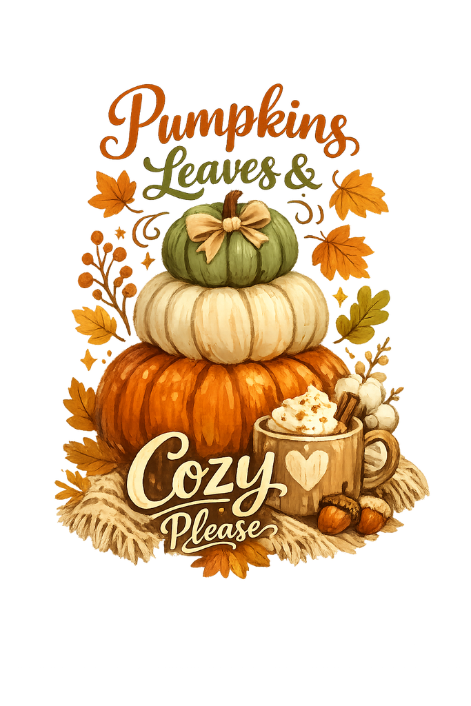 Pumpkin Leaves & Cozy Please TEE